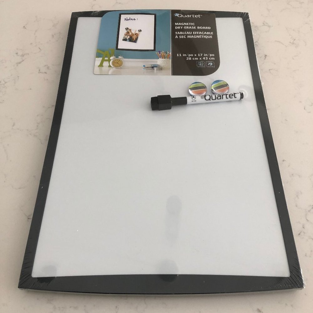 Quartet Magnetic Dry-Erase Board Office Kitchen Playroom 11"x17" NWT